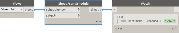 BimorphNodes new Sheet FromSchedule