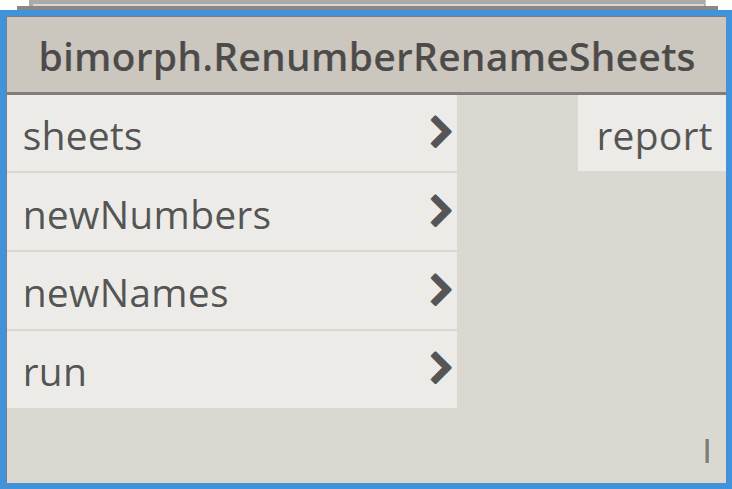 Bimorph Nodes RenumberRenameSheets for Dynamo BIM