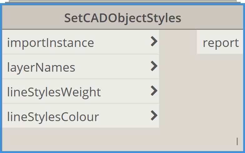 Bimorph Nodes SetCADObjectStyles for Dynamo BIM