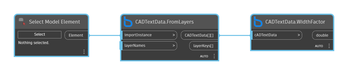 CADTextData.WidthFactor node example graph in Dynamo - BimorphNodes