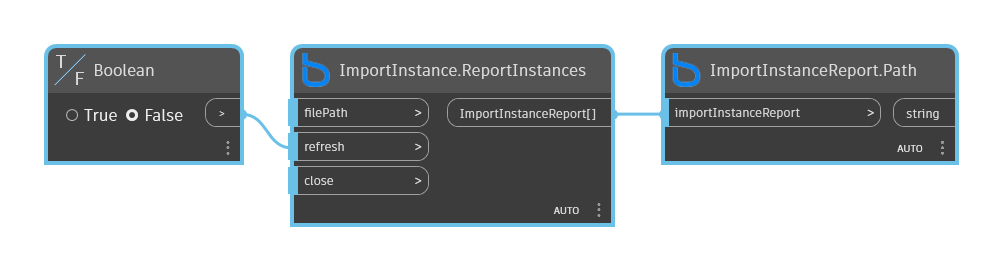 ImportInstanceReport.Path node example graph in Dynamo - BimorphNodes